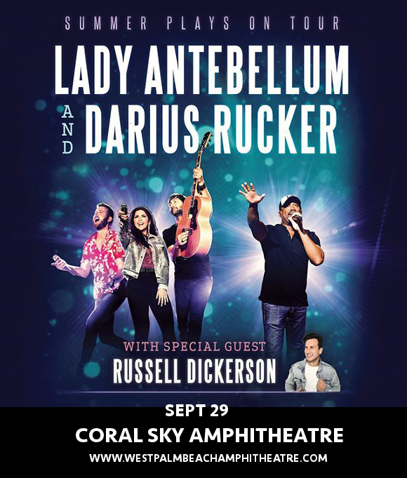 Lady Antebellum, Darius Rucker & Russell Dickerson at Coral Sky Amphitheatre