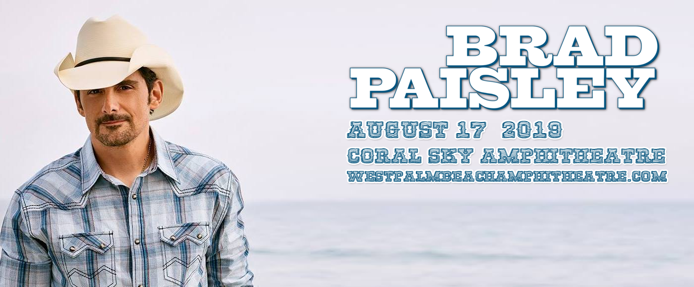 Brad Paisley, Chris Lane & Riley Green at Coral Sky Amphitheatre tickets Brad Paisley, Chris Lane & Riley Green at Coral Sky Amphitheatre