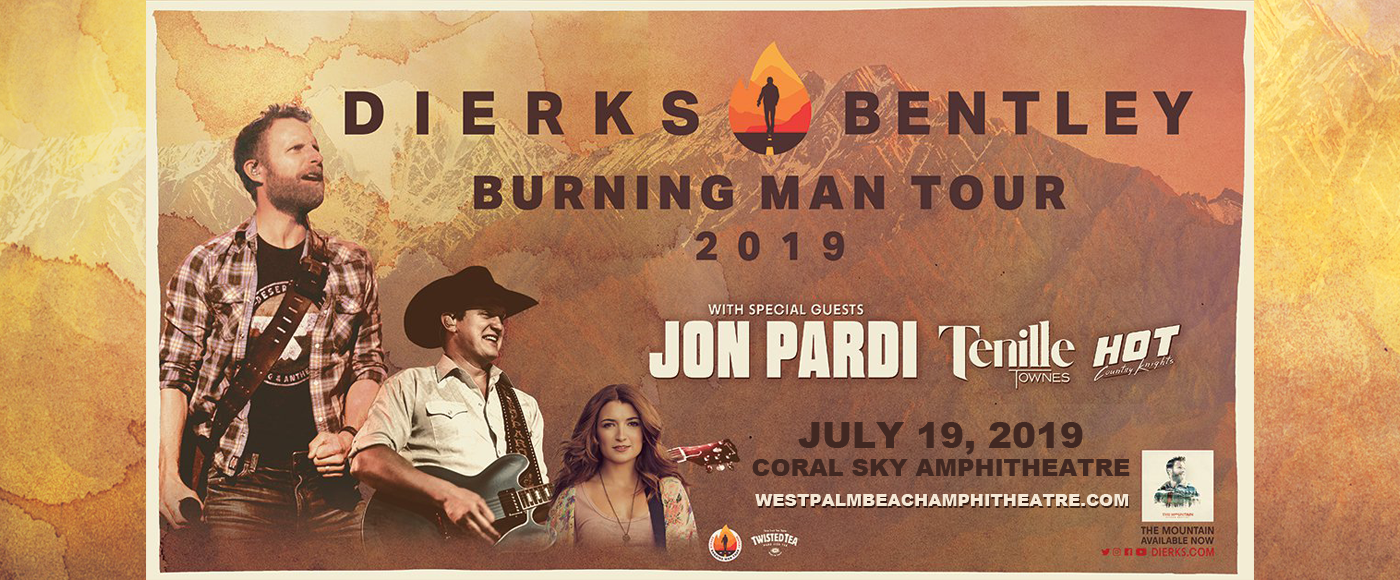 Dierks Bentley, Jon Pardi & Tenille Townes at Coral Sky Amphitheatre