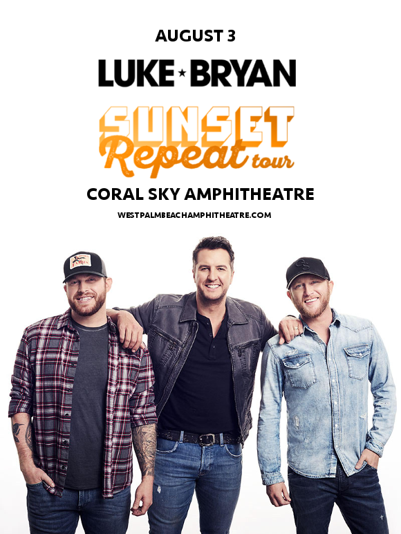 Luke Bryan, Cole Swindell & Jon Langston at Coral Sky Amphitheatre