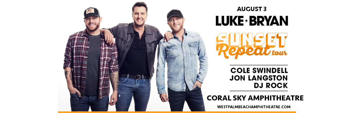 Luke Bryan, Cole Swindell & Jon Langston at Coral Sky Amphitheatre