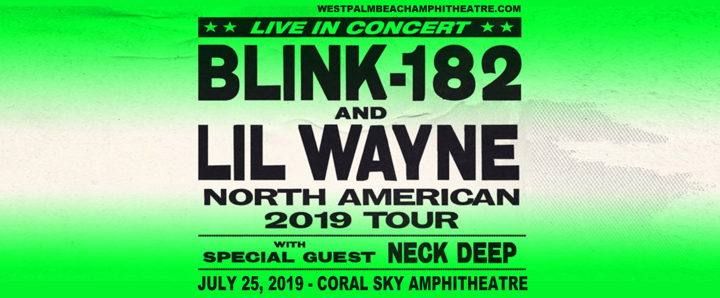 Blink 182 & Lil Wayne at Coral Sky Amphitheatre