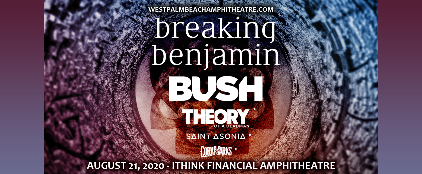 Breaking Benjamin & Bush at iTHINK Financial Amphitheatre tickets Breaking Benjamin & Bush at iTHINK Financial Amphitheatre