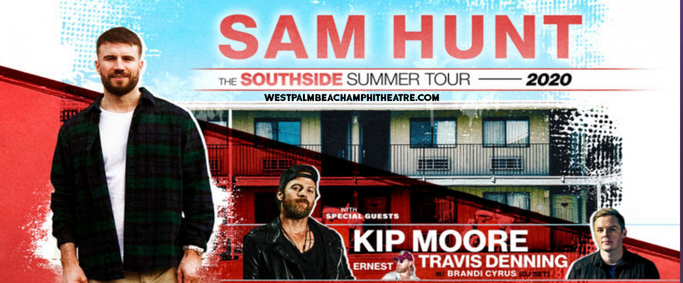 Sam Hunt, Kip Moore & Travis Denning at iTHINK Financial Amphitheatre tickets Sam Hunt, Kip Moore & Travis Denning at iTHINK Financial Amphitheatre