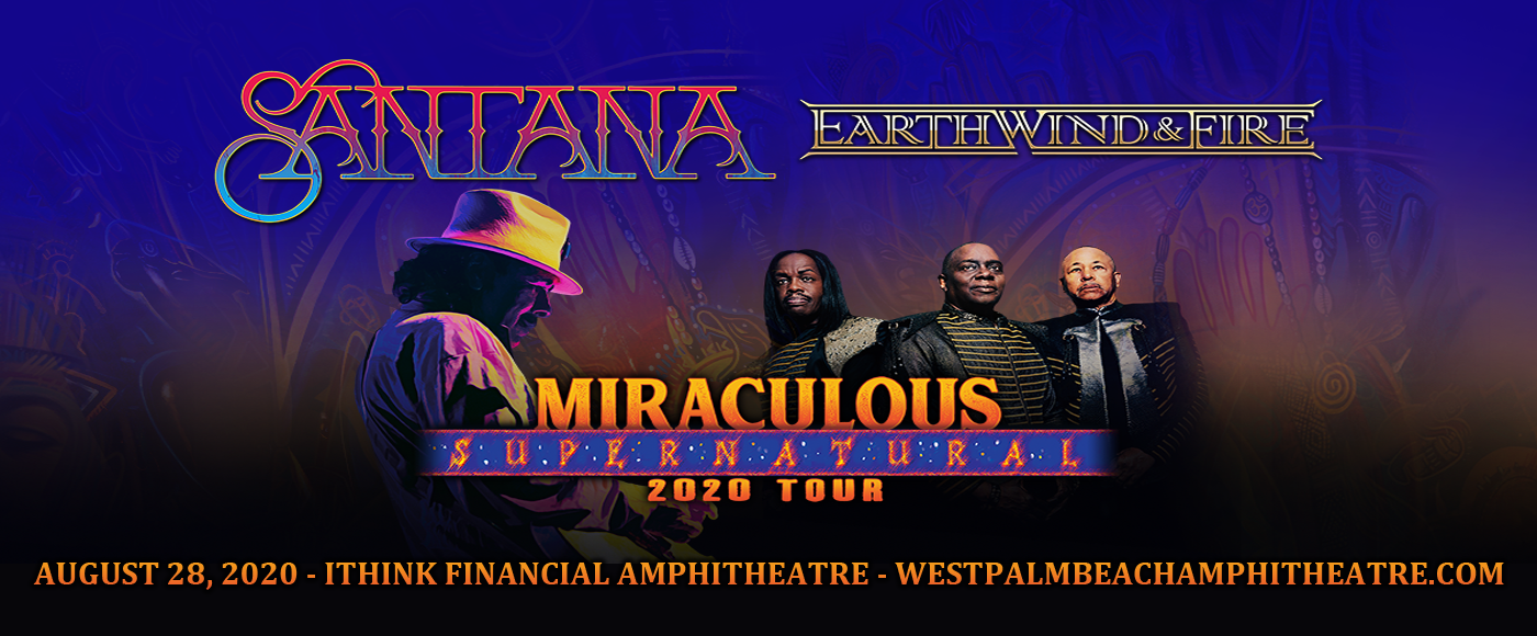 Santana & Earth, Wind and Fire at iTHINK Financial Amphitheatre tickets Santana & Earth, Wind and Fire at iTHINK Financial Amphitheatre