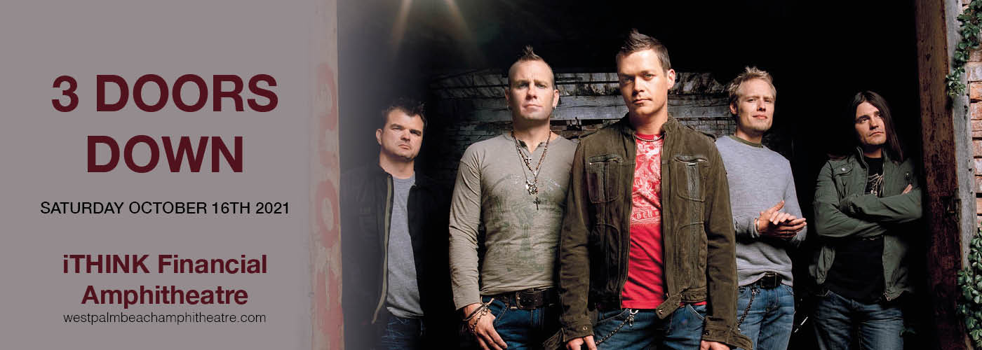 3 Doors Down at iTHINK Financial Amphitheatre tickets 3 Doors Down at iTHINK Financial Amphitheatre