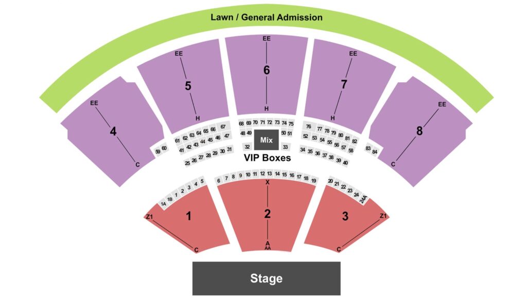 iTHINK Financial Amphitheatre Seating Chart iTHINK Financial