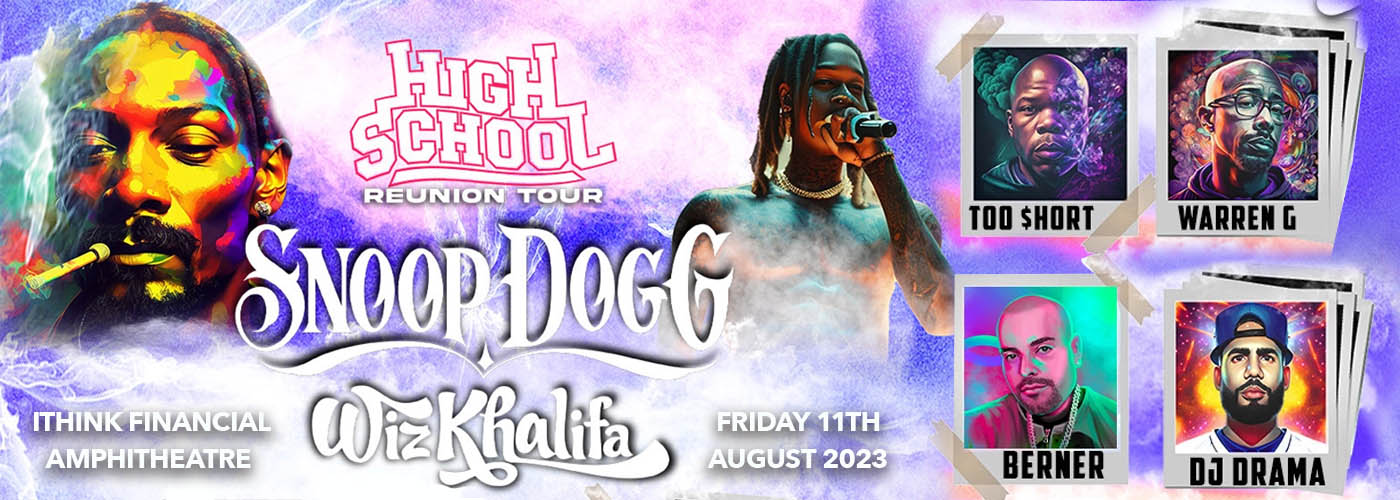 Snoop Dogg, Wiz Khalifa & Too Short at iTHINK Financial Amphitheatre