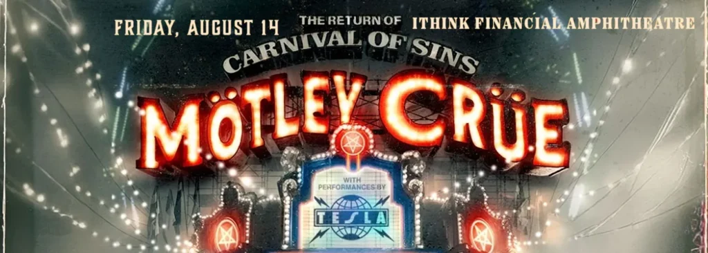 Motley Crue & Tesla at iTHINK Financial Amphitheatre