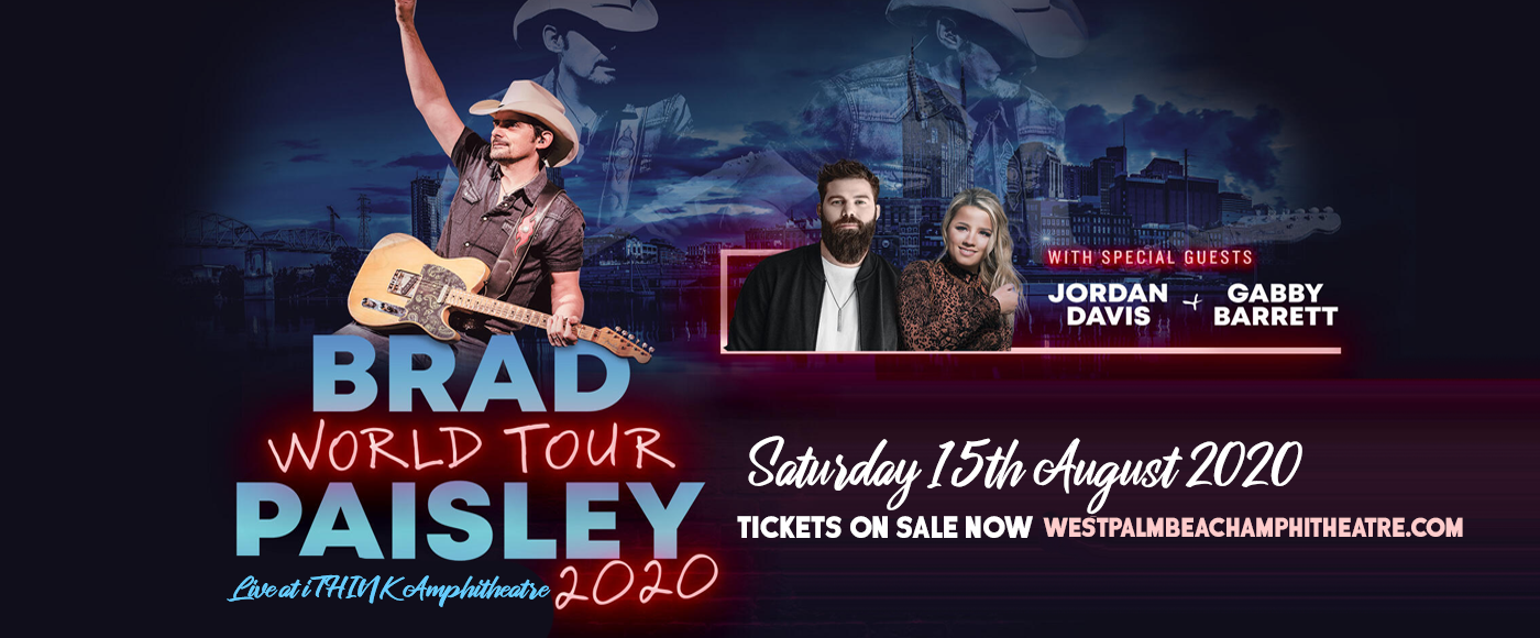 Brad Paisley, Jordan Davis & Gabby Barrett at iTHINK Financial Amphitheatre