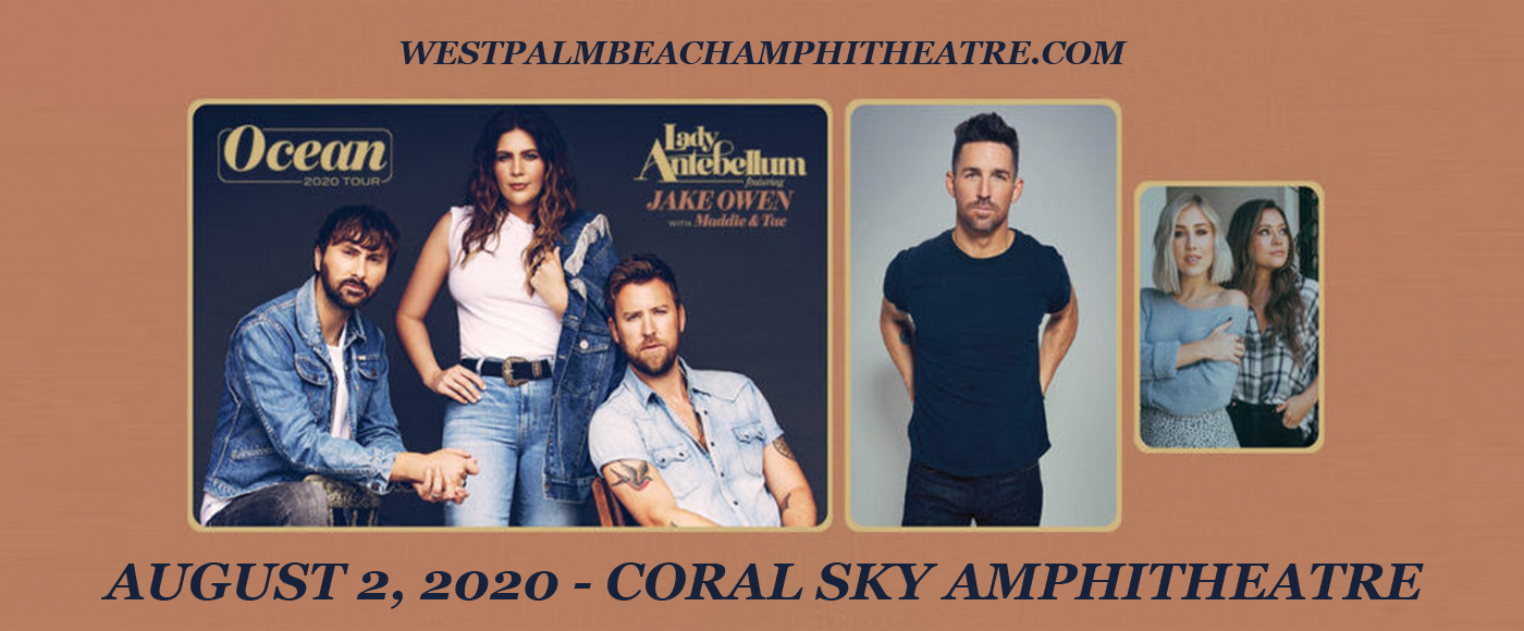 Lady Antebellum, Jake Owen & Maddie and Tae [CANCELLED] at iTHINK Financial Amphitheatre