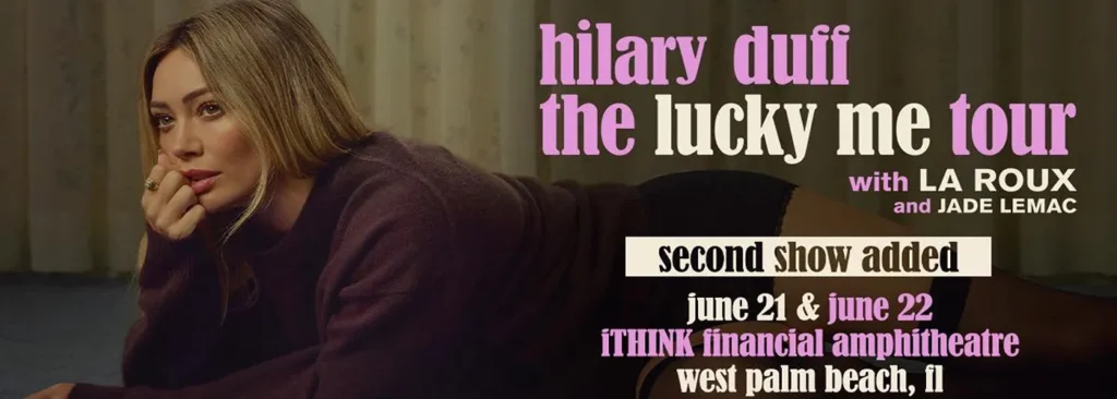 Hilary Duff at iTHINK Financial Amphitheatre